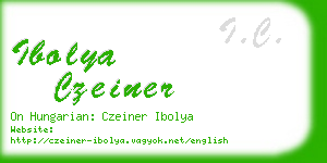 ibolya czeiner business card